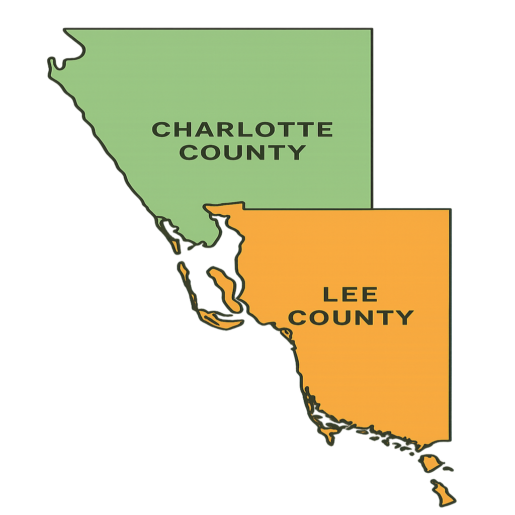Service coverage: Lee and Charlotte Counties